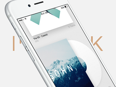 [WIP] Music App Concept - Sneak Peak album app artist black concept gray iphone 6 minimalist music sound vinyl