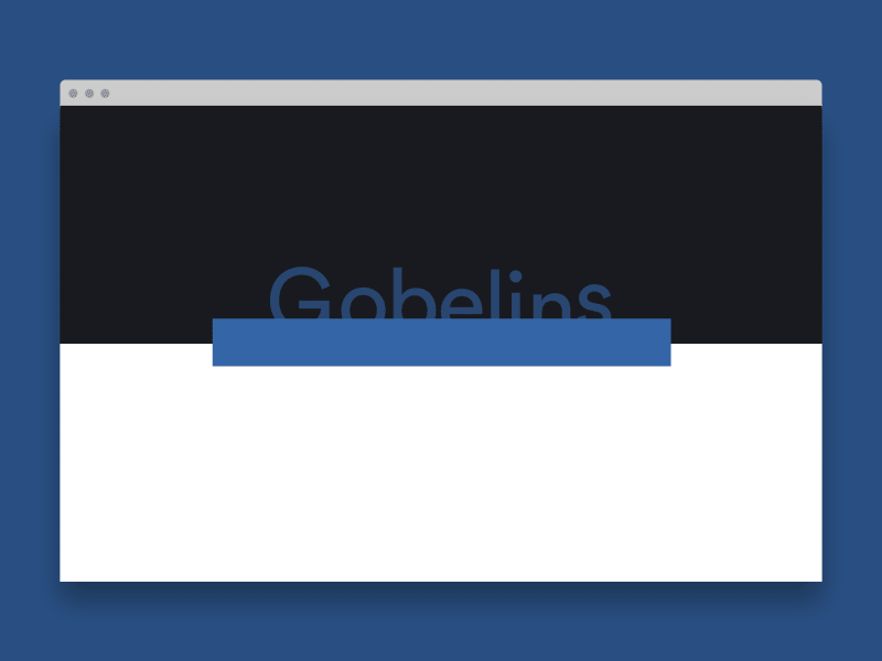 Gobelins - CRMA Students index blue gobelins index website