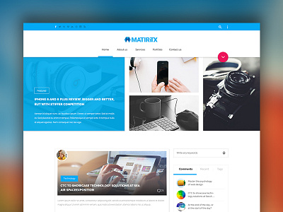 Material Blog about agency blog blue creative google homepage material posts projects redesign slider