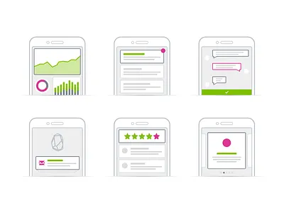 Simple illustrations clean illustrations iphone wire