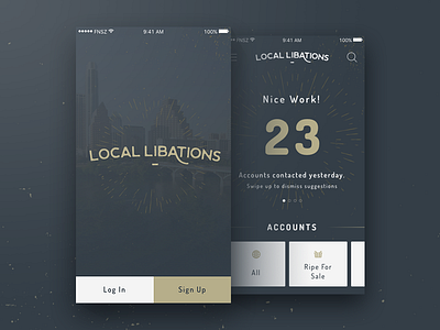 Local Libations craft crm fnsz funsize ios mobile sales transportation ui