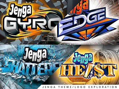 Jenga 1/2 concept exploration jenga logo