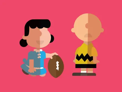 Good grief... charlie brown cartoon comic football icon vector