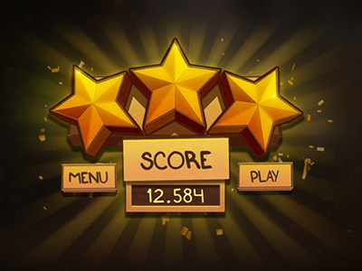 Test UI design / Score art design game score ui ux vectatory videogame