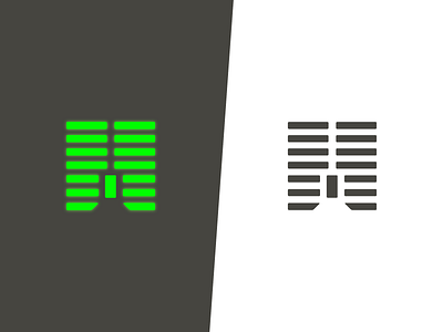 portal branding door identity lines m path portal symbol vector