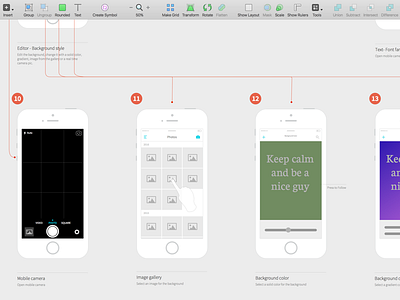 Wireframes - iOS app designer freelance ios mobile app mobile designer remote sketch sketchapp ui ui designer ux