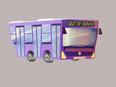 Bus art artwork background bus car character conceptart digitalart illustration