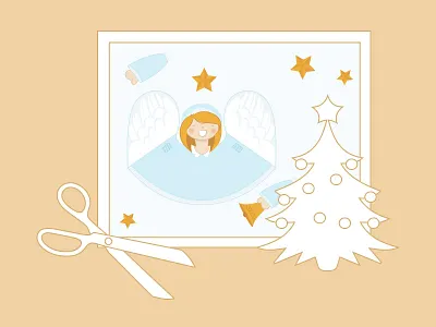 Beautiful Christmas cut-outs for your Christmas tree! angel christmas christmas tree ebdots eight black dots santa claus snowman toy