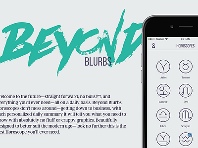 Beyond Blurbs - Horoscopes app beyond blurbs horoscopes iphone website zodiac