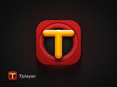 Tplayer design icon logo player ps