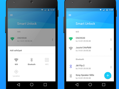 Smart Unlock android app bluetooth compose list material material design wifi