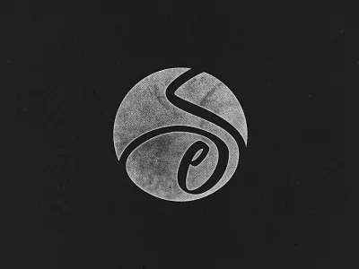 ES symbol logo brushtype clean lettering logo oneliner simple swoosh symbol