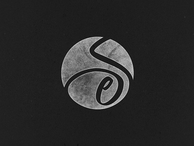 ES symbol logo brushtype clean lettering logo oneliner simple swoosh symbol