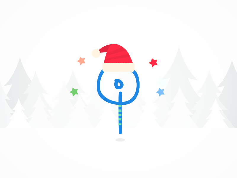 Merry Christmas character christmas greetings holiday illustration location snow stars thelocaltribe xmas
