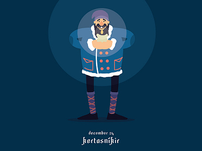 13 – Kertasníkir art character christmas design iceland illustration jolasveinar light night nordic santa vector