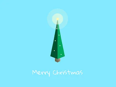 Merry Christmas, dribbble christmas geometric holiday merry simple tree