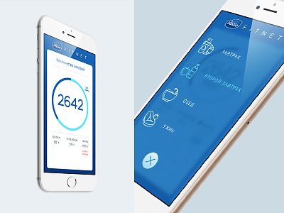 Valio Fitnet app design fitness ui