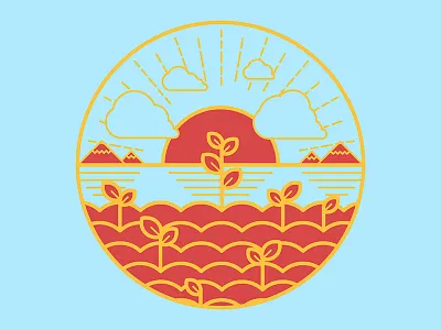 New Morning, New Growth 2d illustration flat illustrator mercy global the hard places community vector