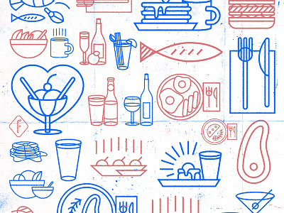 Wot'll it be? benedict burger eggs fish food iconography icons mimosas nevada pattern reno restaurant