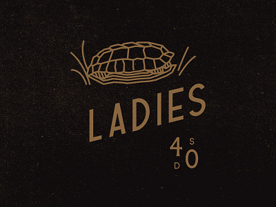 Ladies Restrooms bar bathroom branding identity ladies mens reno restrooms saloon sign tortoise turtle