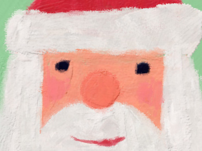 Santa illustration painting photoshop santa