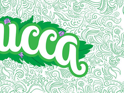 Melissa green lettering logo