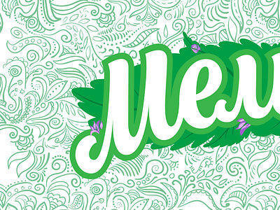 Melissa green lettering logo