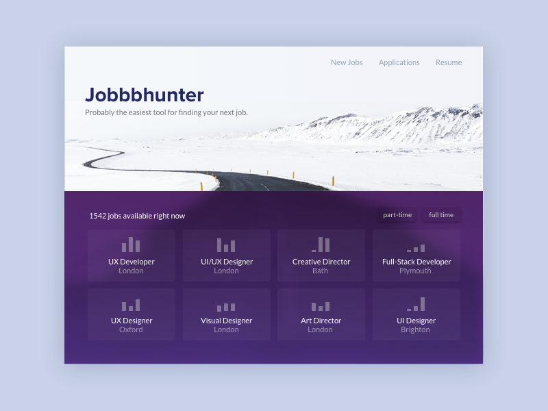 job listing dailyui dashboard day50 interface job board listings sketch stats