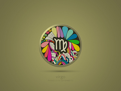 Virgo_Zodiac colorfuul cool digital draw icon new symbol trend triangle winner zegtangle zodiac