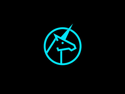 Unicorn2 app branding design flat icon identity illustration line logo mark unicorn vector