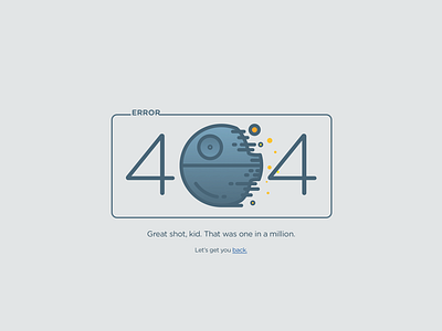 Daily UI 008: 404 Page 404 404 page dailyui death star han solo icon interaction minimal star wars ui ux web