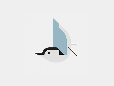 Nuthatch Illustration bird flat illustration geometric illustration nuthatch