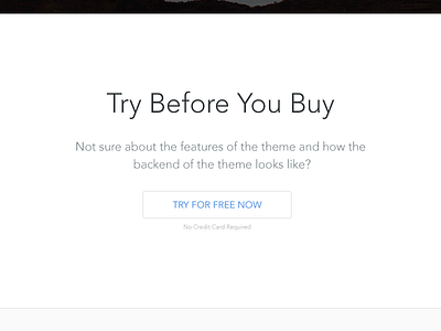 Try Before You Buy - Minimal Version minimal trial try wordpress