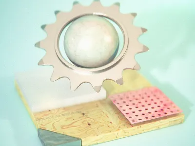 12/25/15 Daily Doodle - Cog 3d bike cog lighting octane render softbox