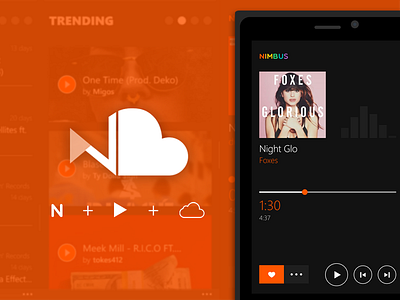 Nimbus App Icon app icon mobile mobile app music music app play real project songs windows