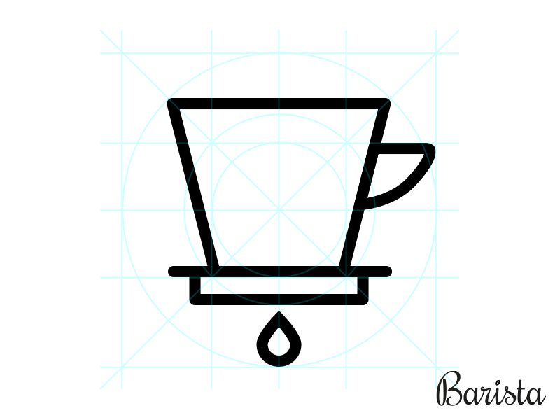 Barista Iconset - Preview 2 barista beans chemex coffee french press icon icons outline set vector