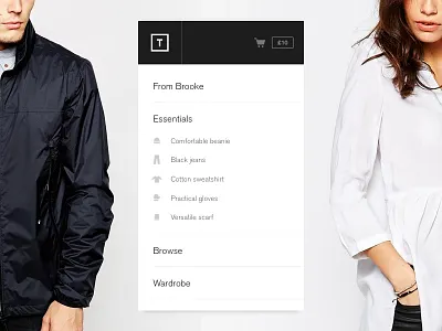 Shot 079 - Collapsible Sidebar photography shopping ui