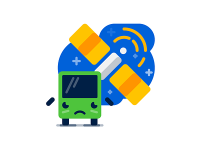 Network Error bus error found network sad satellite space