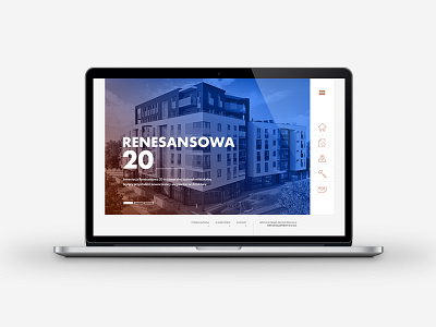 Dev design house estate main page poland shot site warsaw webdesign