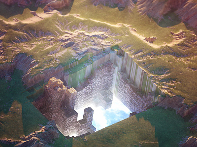 12/26/15 Daily Doodle - Portal 3d landscape octane portal render surreal