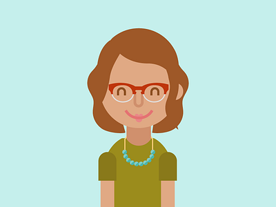 Girl girl glasses illustration illustrator portrait