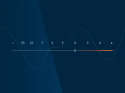 Shot 080 - VU Meter audio control dark graph interface minimal record sound ui user volume waves