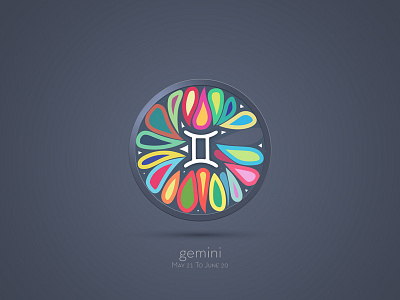 Gemini gemini icon style triangle zegtangle zodiac