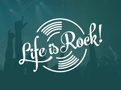 Life is Rock ! live logo music rock