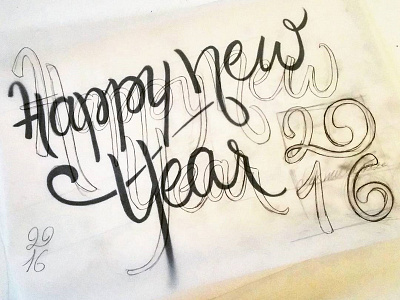 Happynewyear2016.Jpg 2016 card draft lettering wishes