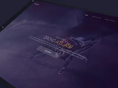Drone Landing Page ai drone drones futuristic landing page ui website