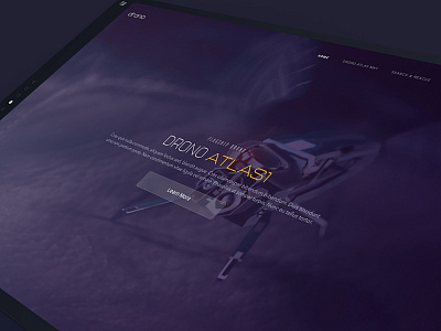 Drone Landing Page ai drone drones futuristic landing page ui website