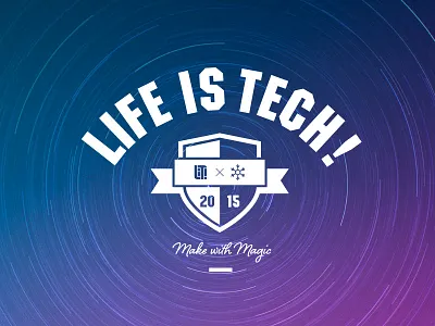Xmas Camp 2015 by Life is Tech ! emblem life is tech logo magic xmas