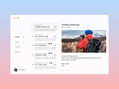 Mail Client dailyui mail mailclient ios