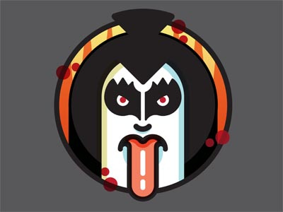 God of Thunder gene simmons god of thunder icon illustration kiss